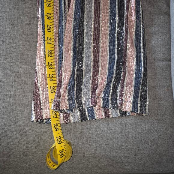 Dao Chloe Dao Jumpsuit Womens Large Multicolor Sequin Wide Leg Party Glam Y2K - Picture 12 of 14